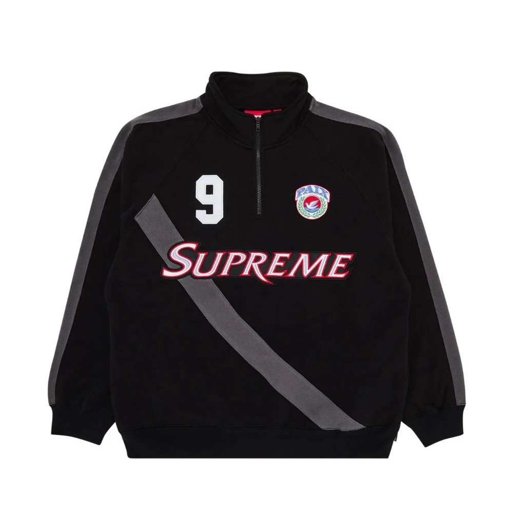 Supreme Equipé Half Zip Sweatshirt Black